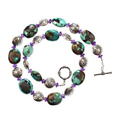 AJD Unique and Exciting Hubei Turquoise 26 Inch necklace (collier de 26 pouces)