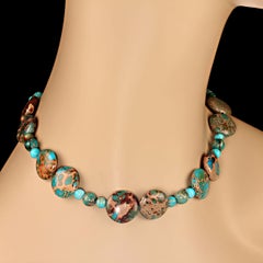 AJD D 24 Zoll Wüsten Jaspis Perlen-Halskette    Großes Geschenk