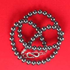 AJD Collana di ematite da 18 pollici con chiusura in argento    Un regalo perfetto!