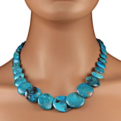 Collier de turquoise Nacozari diplômé AJD de 20 pouces Cadeau idéal