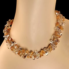 AJD 18 Inch Sparkling Gemstone 2 strand necklace    Perfect  gift