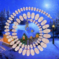 AJD 24 Inch Graduated Rose Quartz Necklace