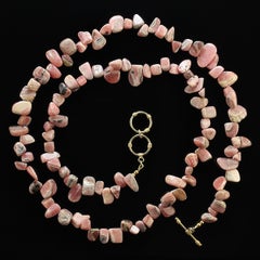 AJD 31 Inch Rhodochrosite Highly Polished Tumbled nuggets 