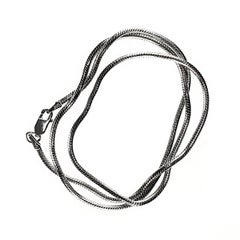 AJD Late 20th Century Snake Sterling Silver Necklace 18 Inch