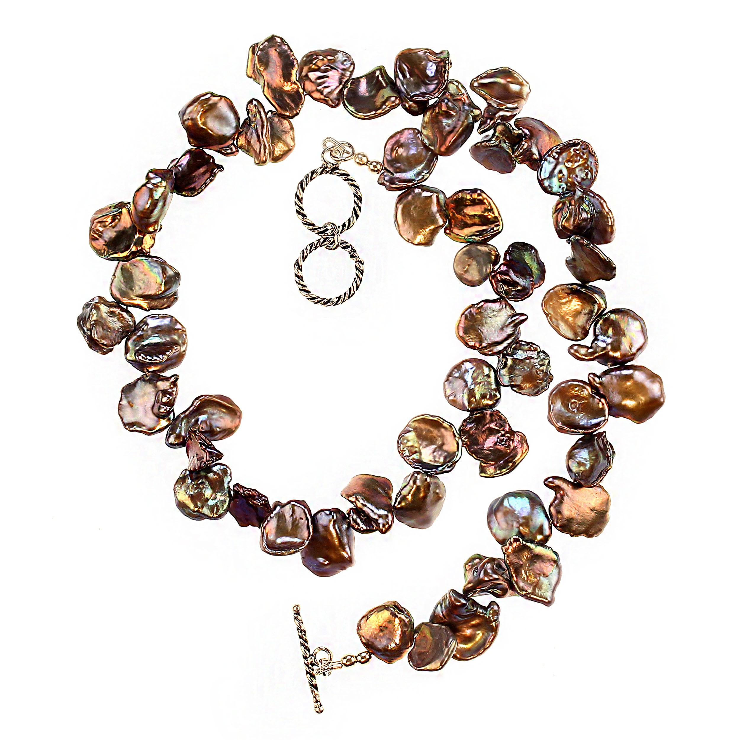 Collana di perle Keshi da 17,5 pollici con chiusura a ginocchiera in argento Bali
Eleva il tuo stile con questa raffinata collana di perle Keshi da 17,5 pollici con perle rotonde e piatte color malva. Ogni perla Keshi di 11x11 mm è unica e mostra la