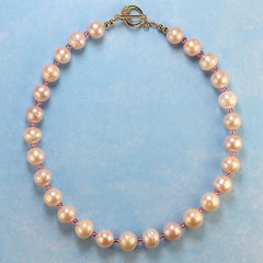 AJD Perle eleganti con accenti rosa caldo da 17 pollici