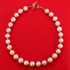 AJD Stilvolle bläuliche Perlen mit heißen rosa Akzenten 17-Zoll