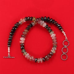 AJD Eleg collana di tormalina multicolore da 18 pollici