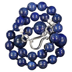 AJD Collier de Lapis Lazuli de 19 pouces