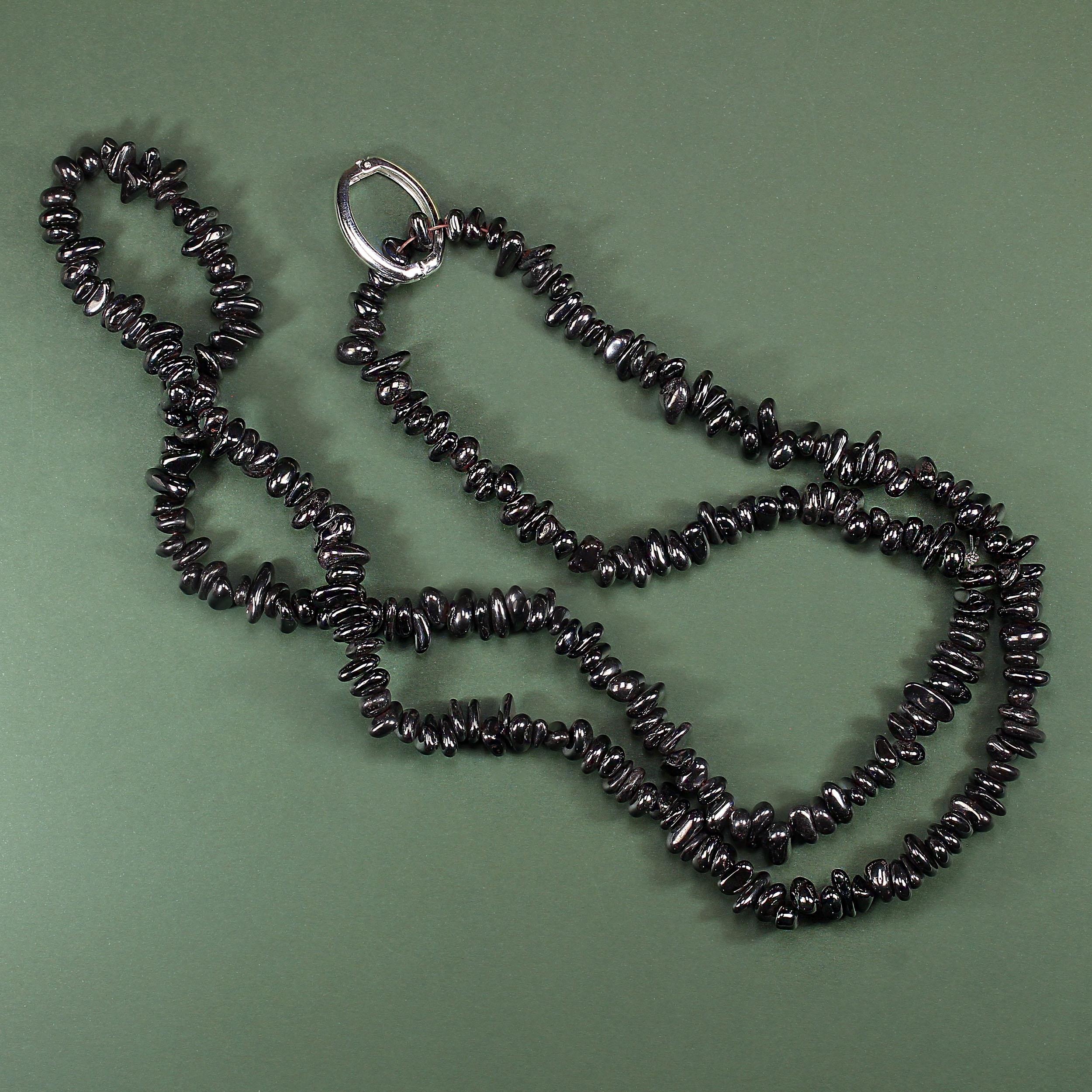 AJD Collar Infinito de 36 Pulgadas de Pepitas de Hematites Altamente Pulidas en Nuevo estado para la venta en Raleigh, NC