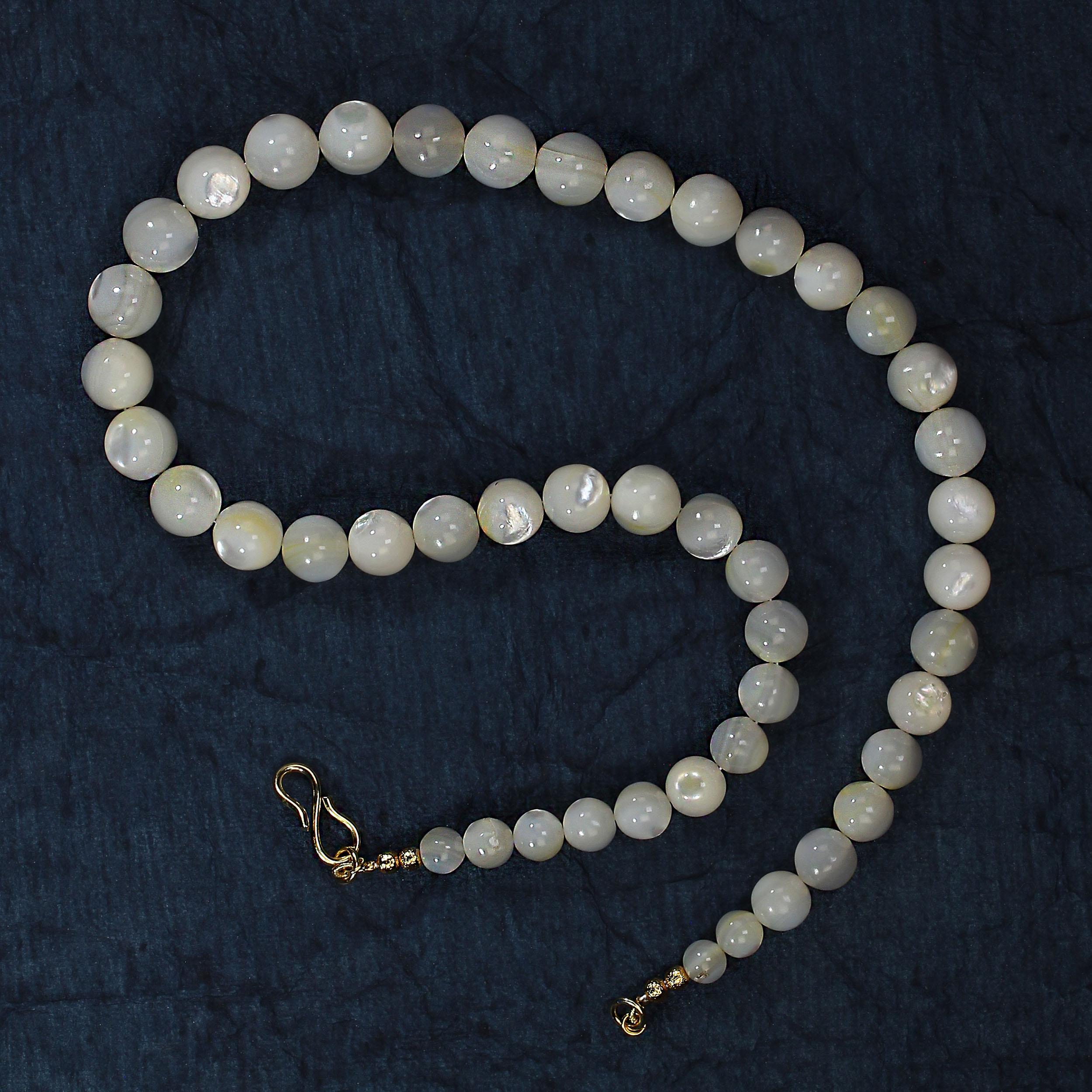 AJD Collana elegante graduata di madreperla da 20 pollici  Un grande regalo in vendita 3