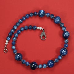 AJD 17 Zoll glänzend blau Kyanit Halskette perfektes Geschenk