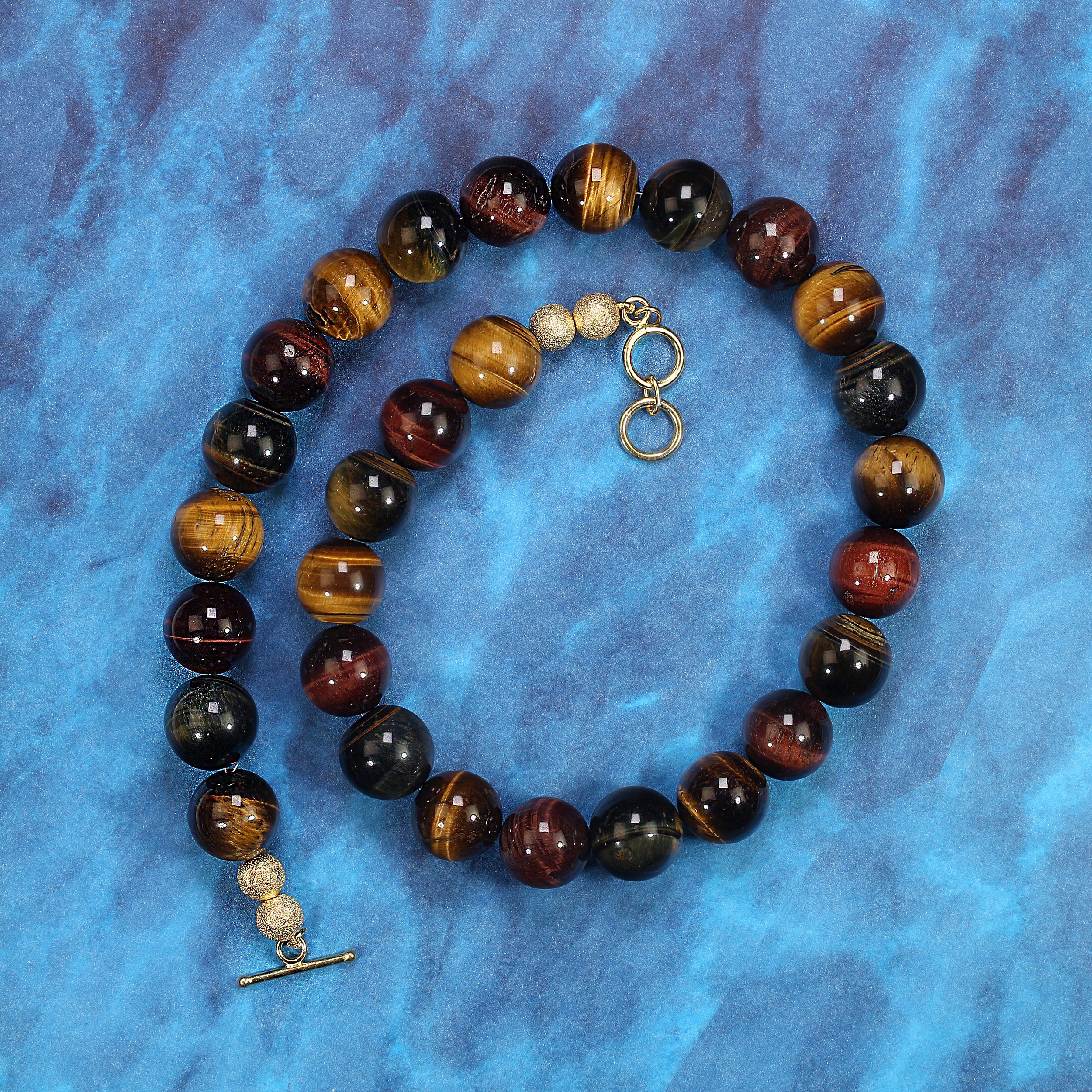 AJD 18 Inch Chatoyant Tiger's Eye en Multi Colors Something Great Gift