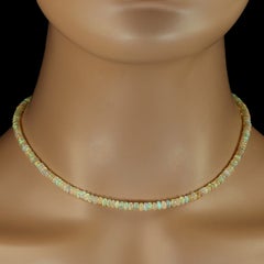 AJD 16 Inch Shimmering Opal Necklace AJD 16 Inch Shimmering Opal Necklace