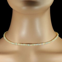 16-Inch Opal Beaded Necklace by Aria Jewelry Design