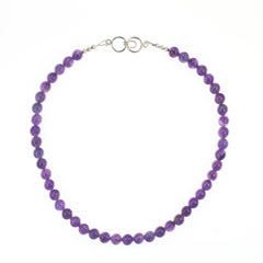 Amethyst Beaded Necklace by Aria Jewelry, 17-Inch, February Birthstone