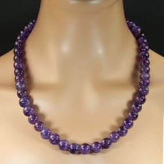 Amethyst Beaded Necklace by Aria Jewelry Design, 23-Inch Length