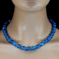 AJD 21 Inch Apatite necklace with gold plate clasp