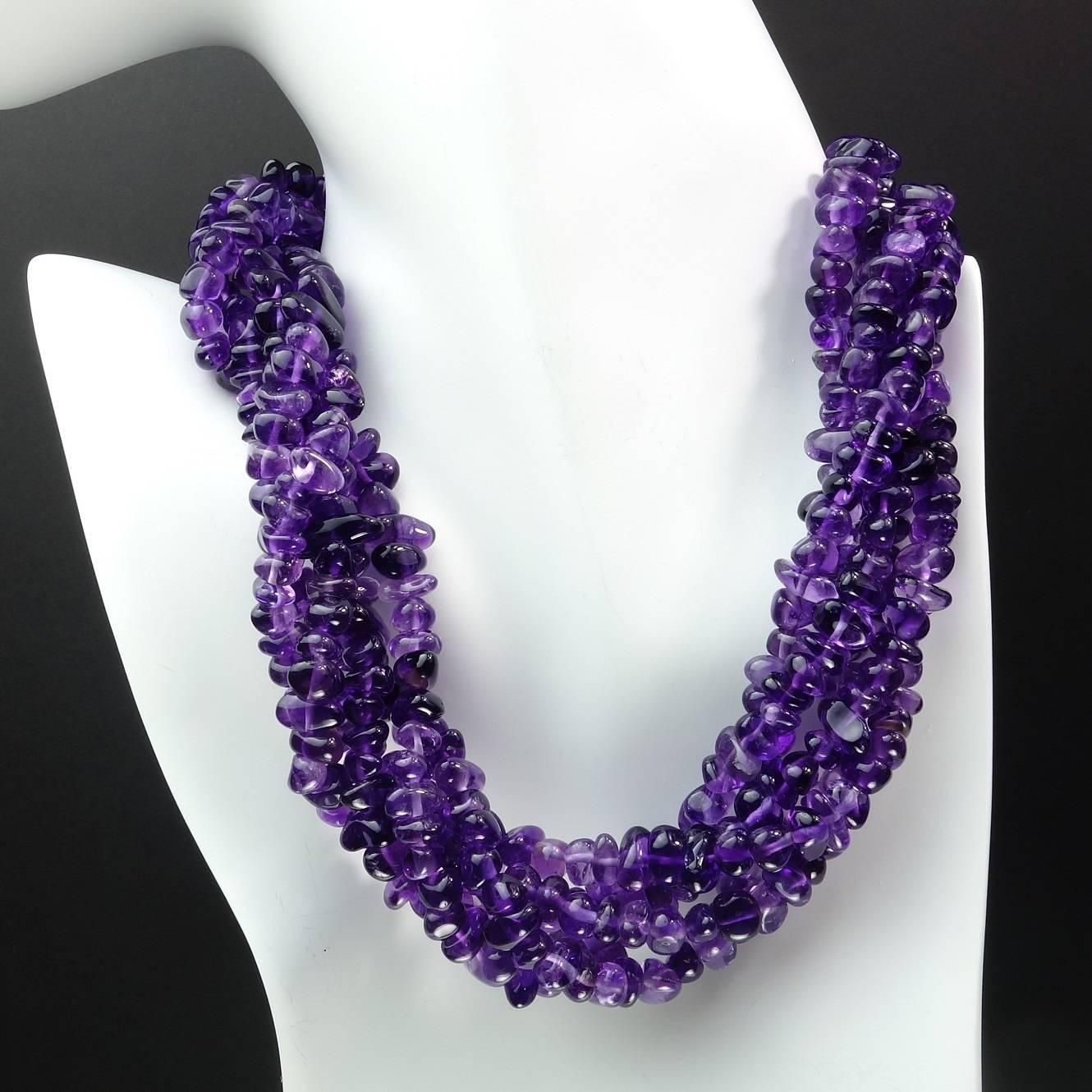 Gorgeous deep purple amethyst: Three 36