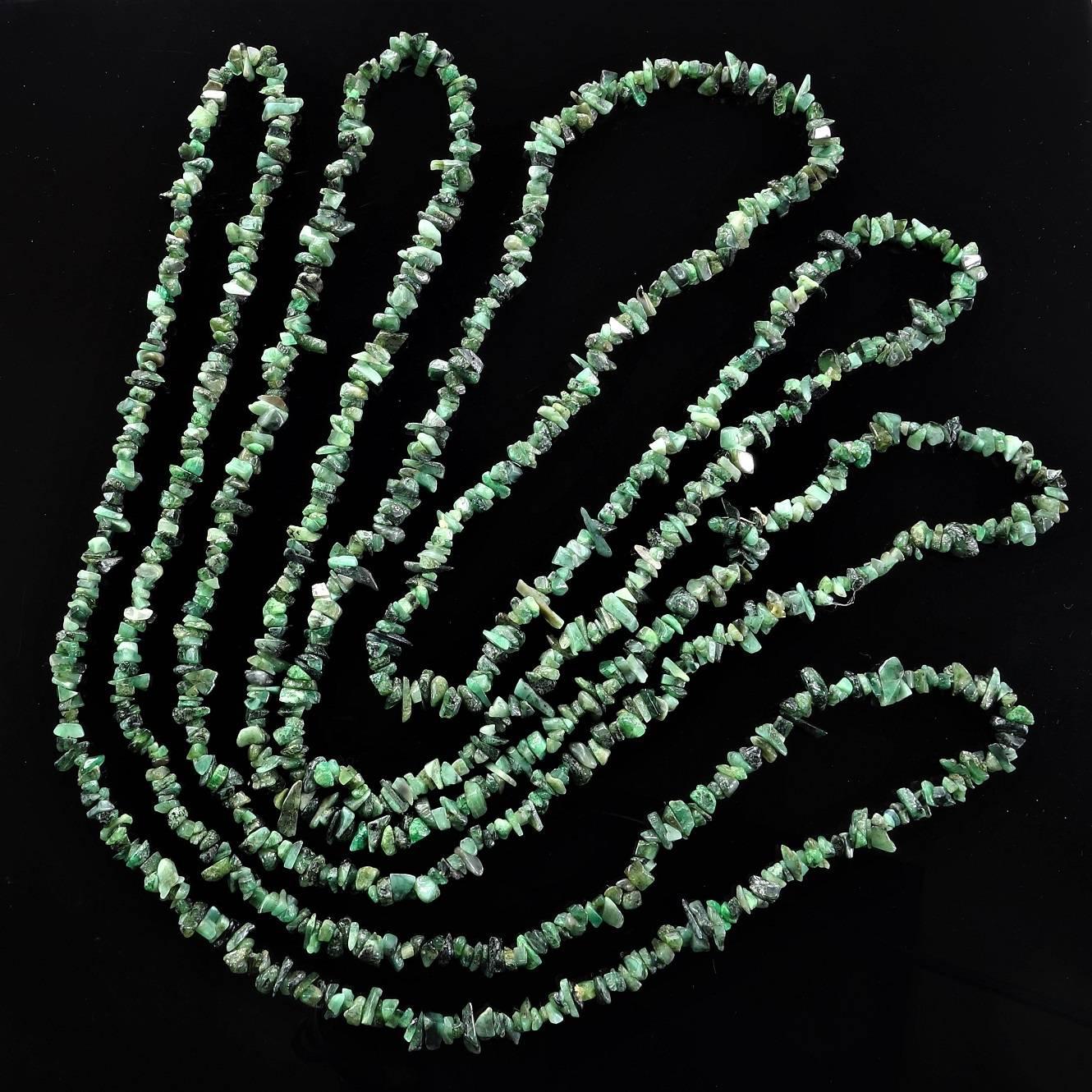 Multi-Strand Emerald Choker Necklace 5