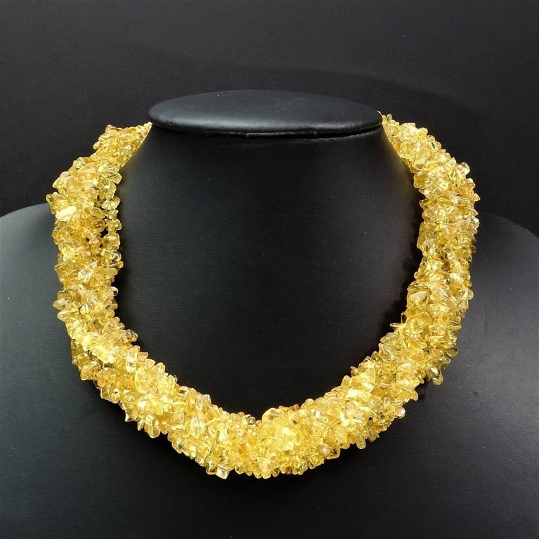 MultiStrand Citrine Necklace For Sale at 1stdibs