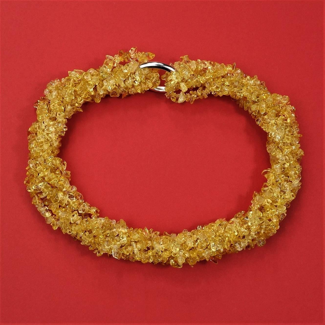 AJD Multi-Strand Citrine Necklace 1