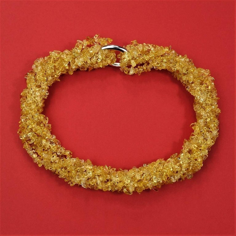 MultiStrand Citrine Necklace For Sale at 1stdibs
