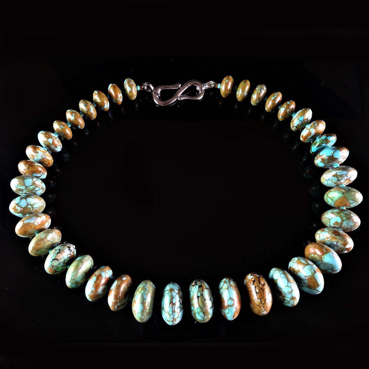 Chinese Graduated Turquoise Necklace 3