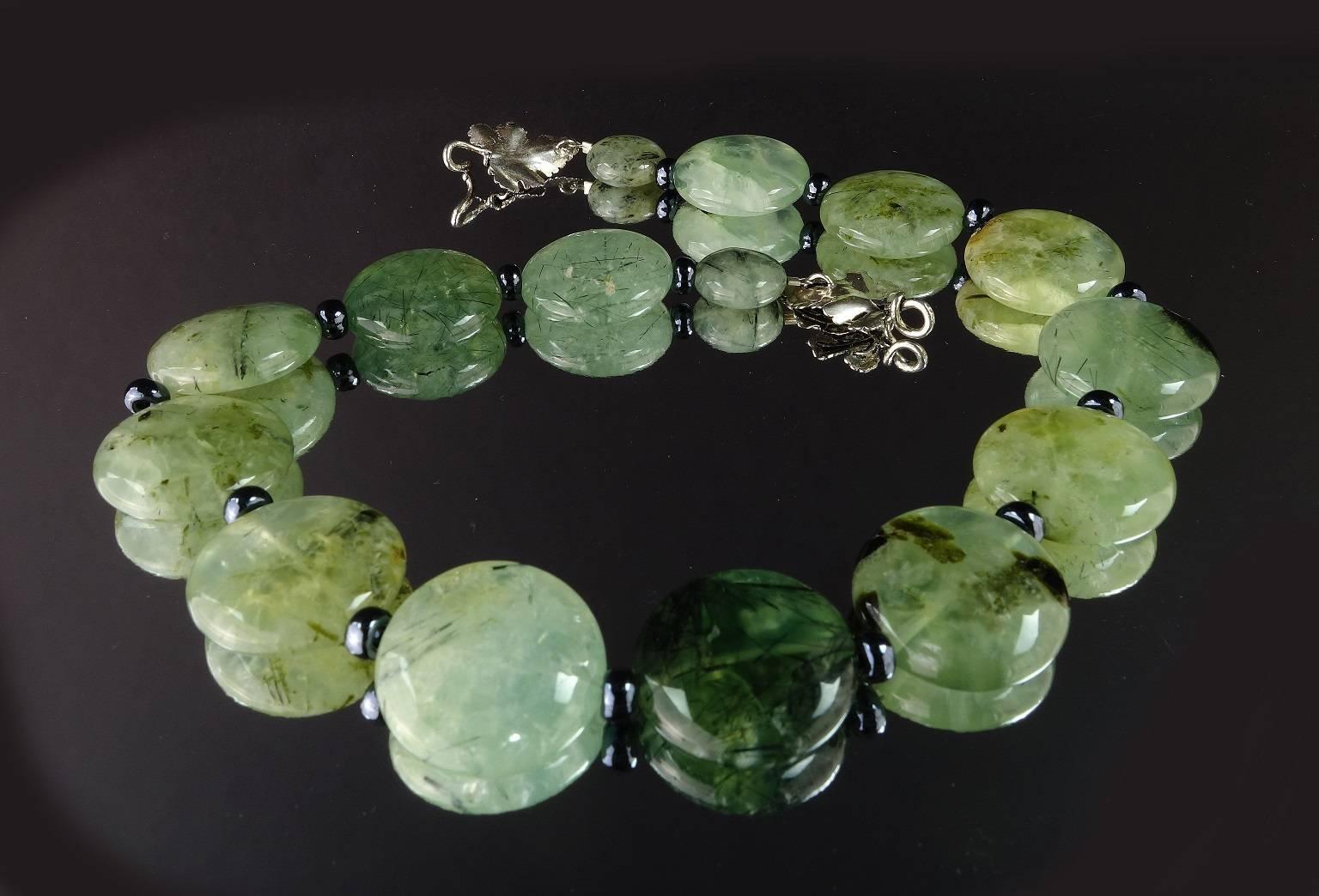 Artisan Green Brazilian Prehnite Necklace
