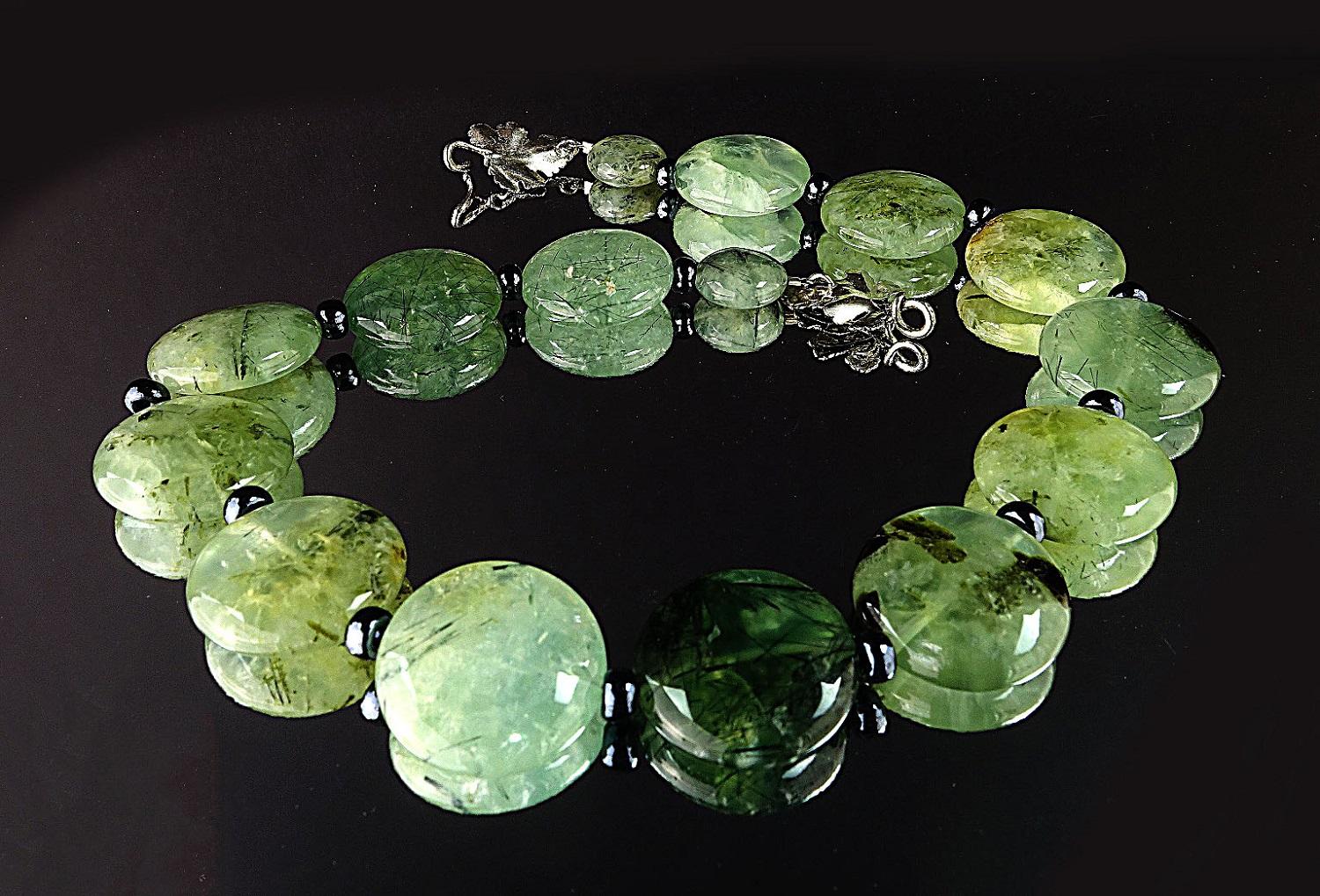 Green Brazilian Prehnite Necklace 2