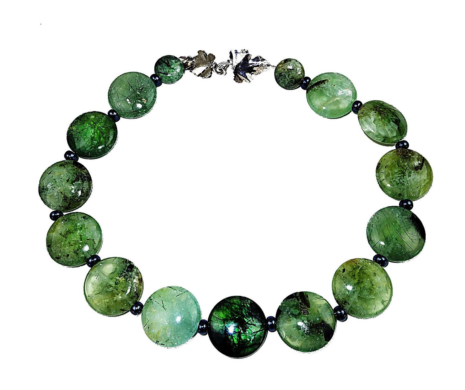 Green Brazilian Prehnite Necklace 5