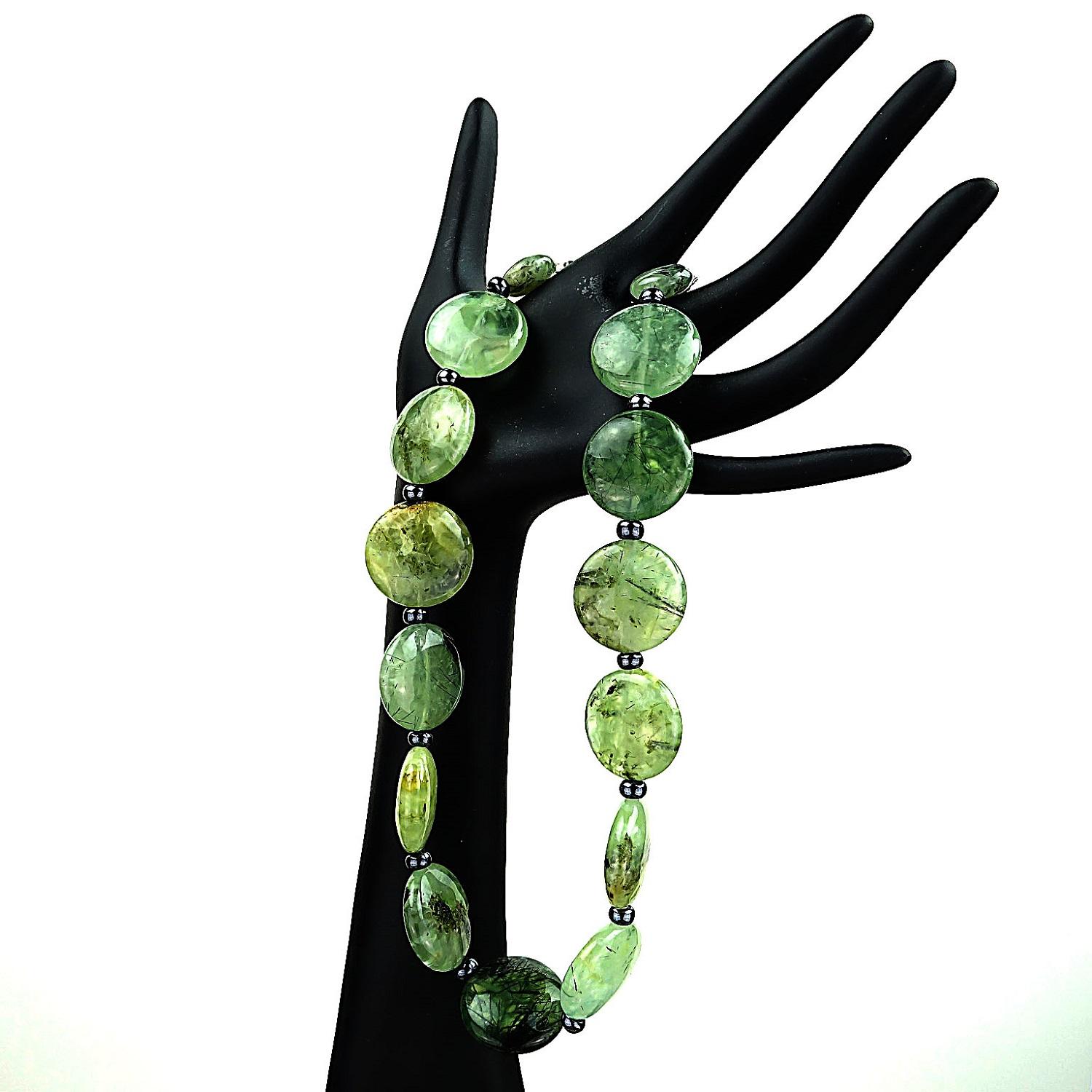 Green Brazilian Prehnite Necklace 6