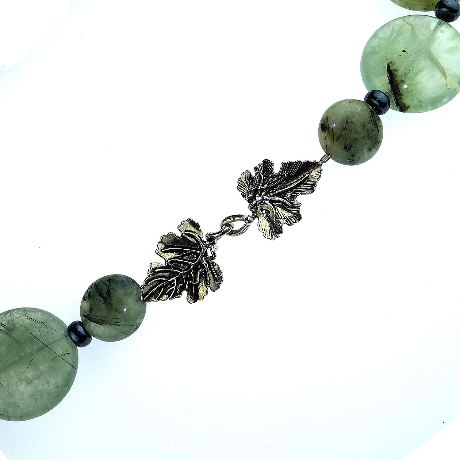 Green Brazilian Prehnite Necklace 8