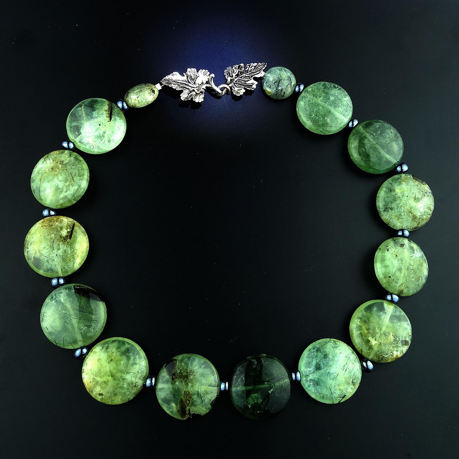 Green Brazilian Prehnite Necklace 7