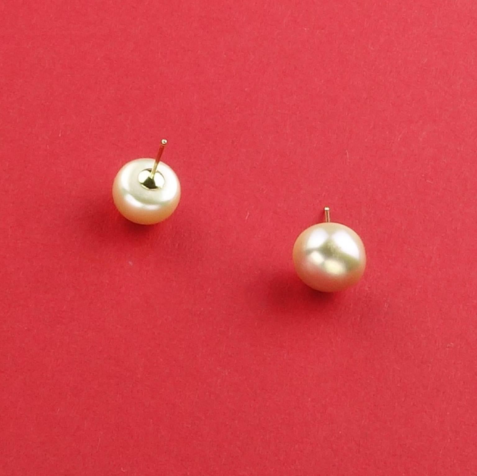 11mm pearl stud earrings