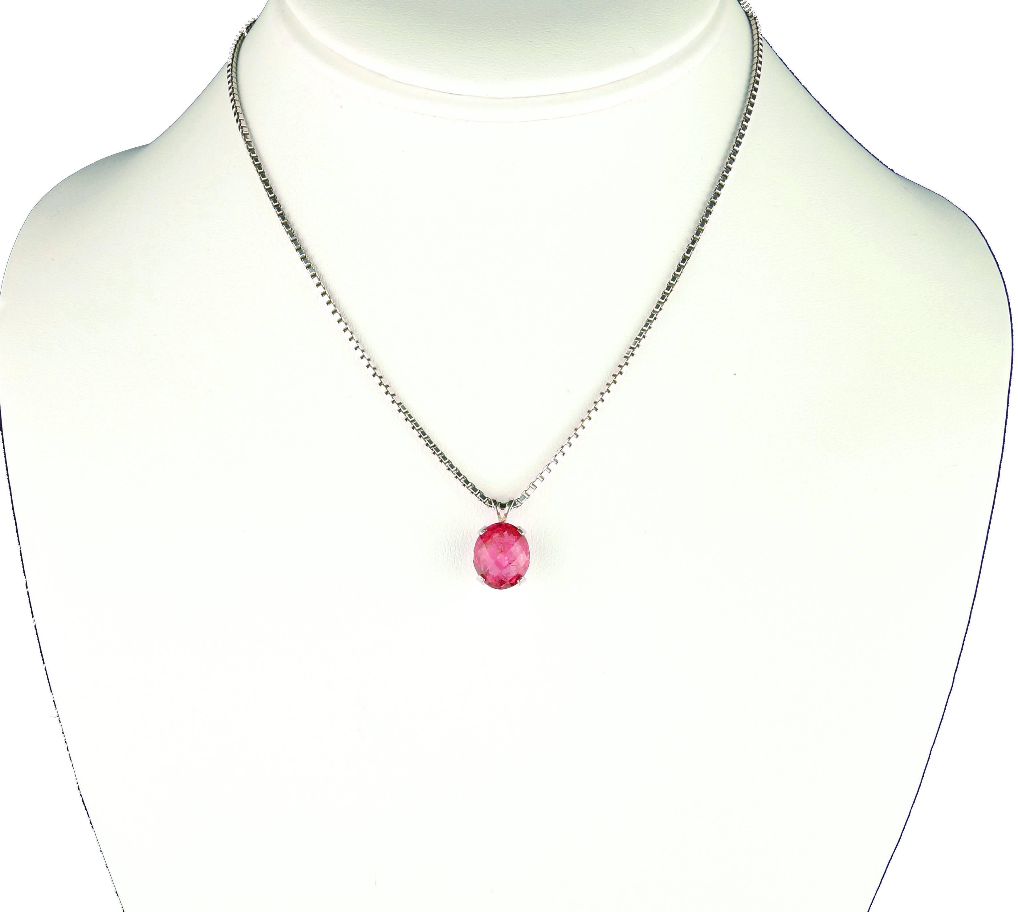 pink tourmaline pendant