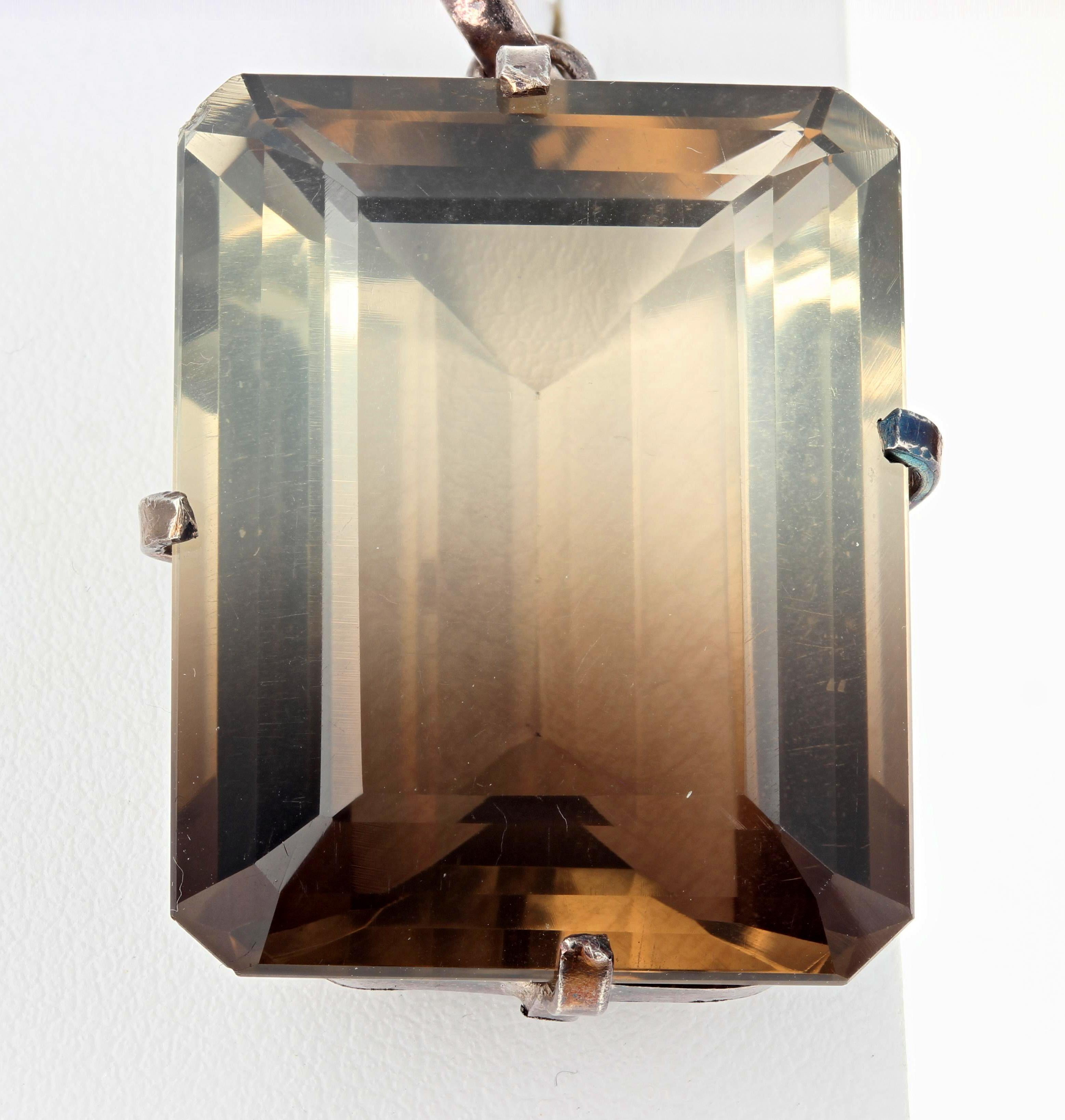 Magnificent transition from Smoky Quartz into Citrine in this natural glowing beautiful 