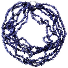 Multi-Strand Tanzanite Necklace