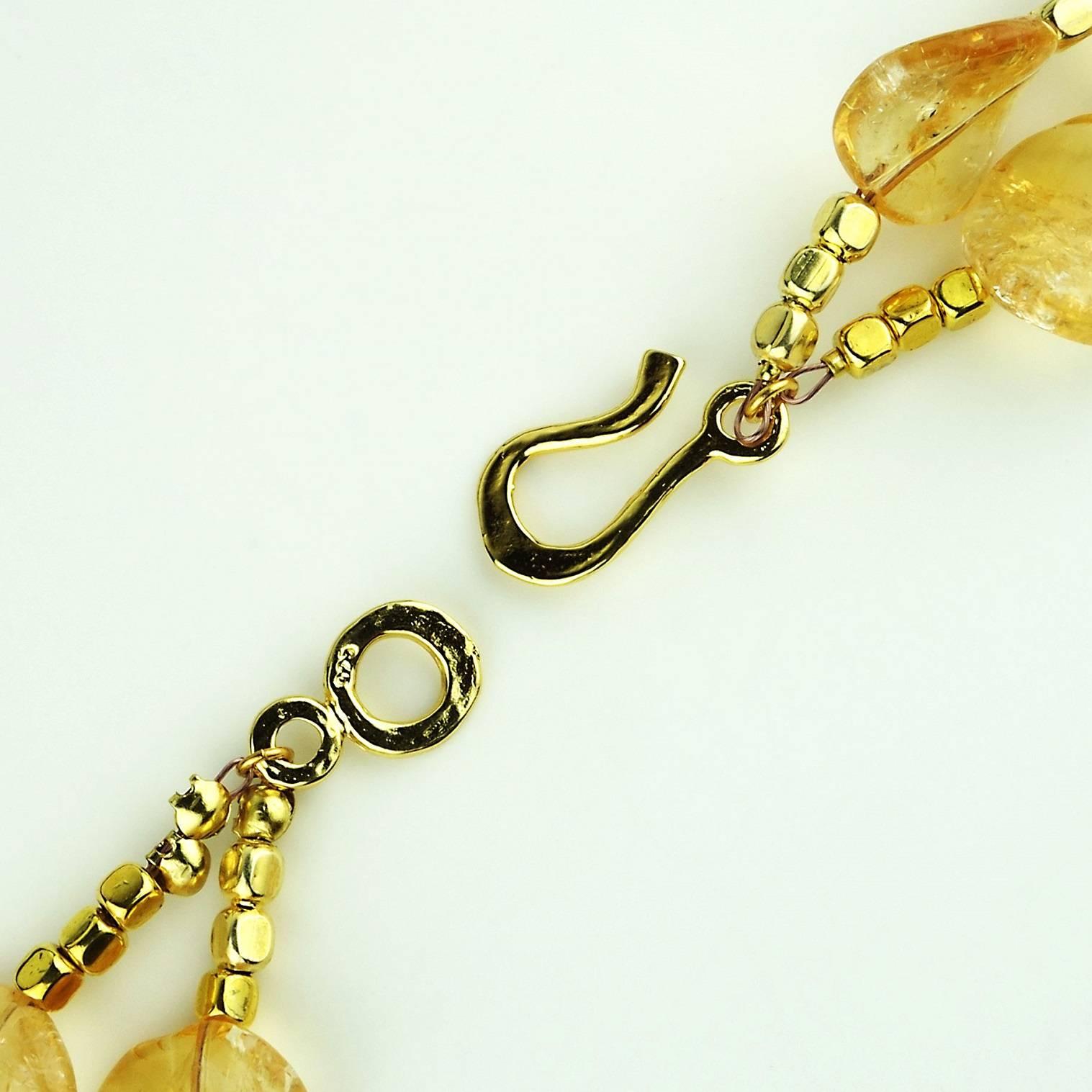 Glowing Citrine Double Strand Necklace 7