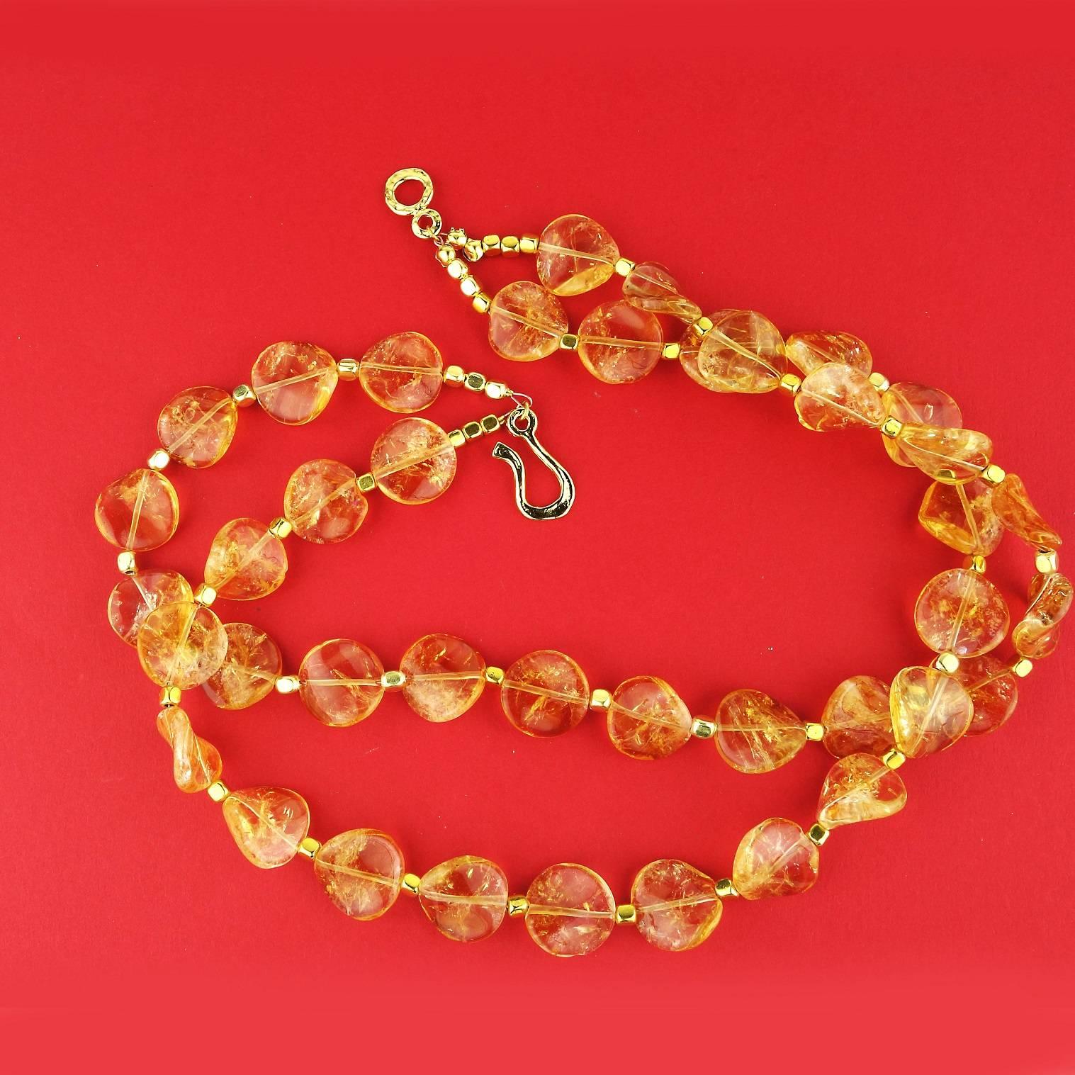 Glowing Citrine Double Strand Necklace 9
