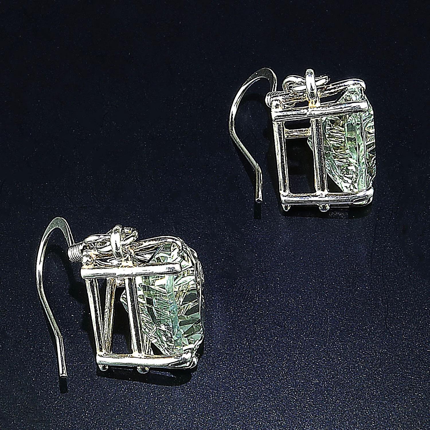 Brilliant Green Prasiolite Earrings 2