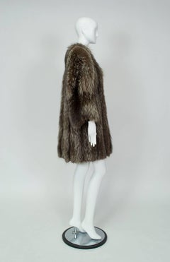 Regency Silver Fox Stroller-Length Clutch Coat, Garros Estate - Medium, 1930s