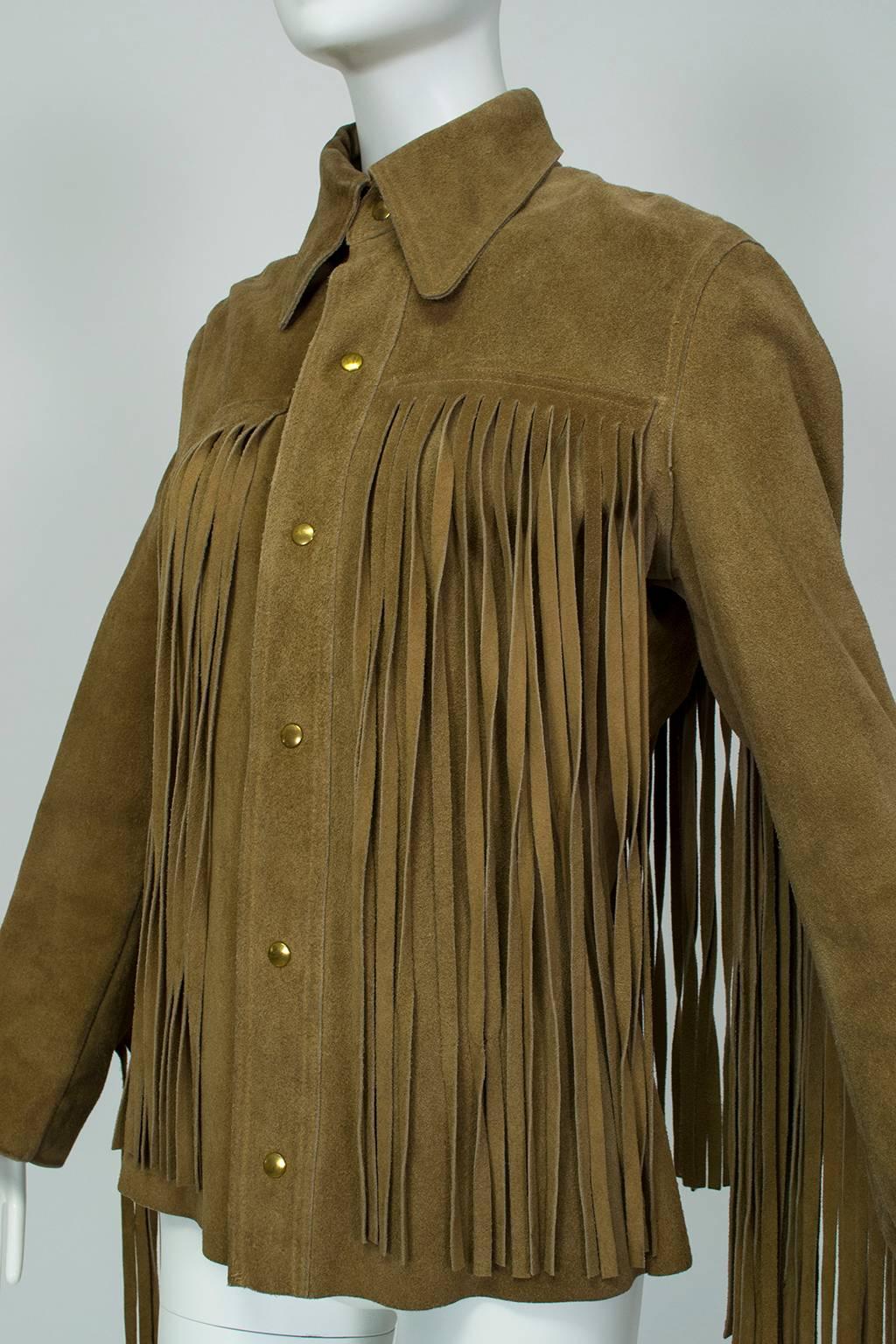 Women's or Men's Fringed Suede 