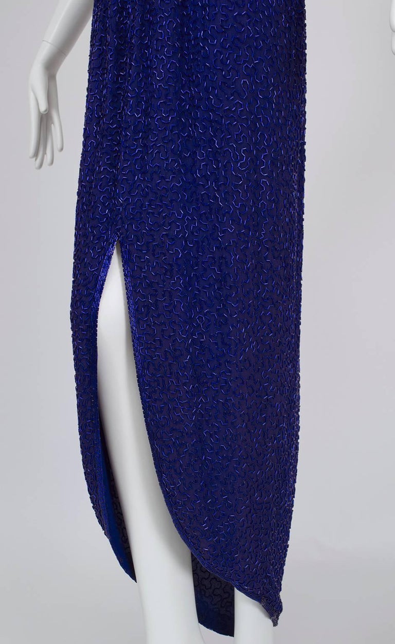 waterfall beaded dress Lady Black Tie - 4514 - Primavera - Double Keyhole Beaded Gown