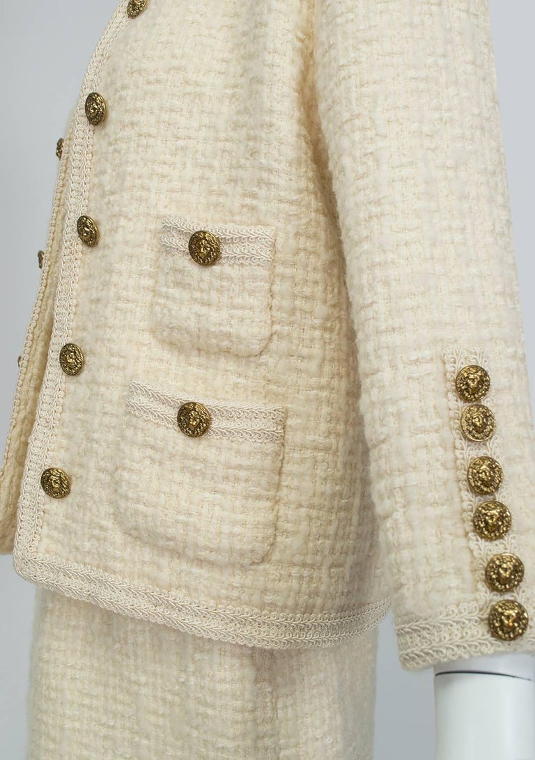 Chanel-Inspired 28-Button Bouclé Cardigan Suit, 1960s at 1stDibs ...
