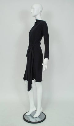 Alber Elbaz for Lanvin Draped Asymmetrical Cocktail Dress, 2012