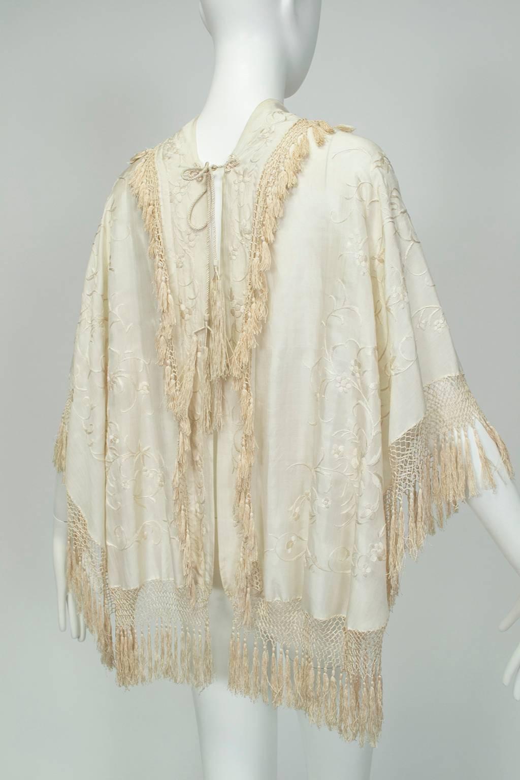 silk wedding shawl
