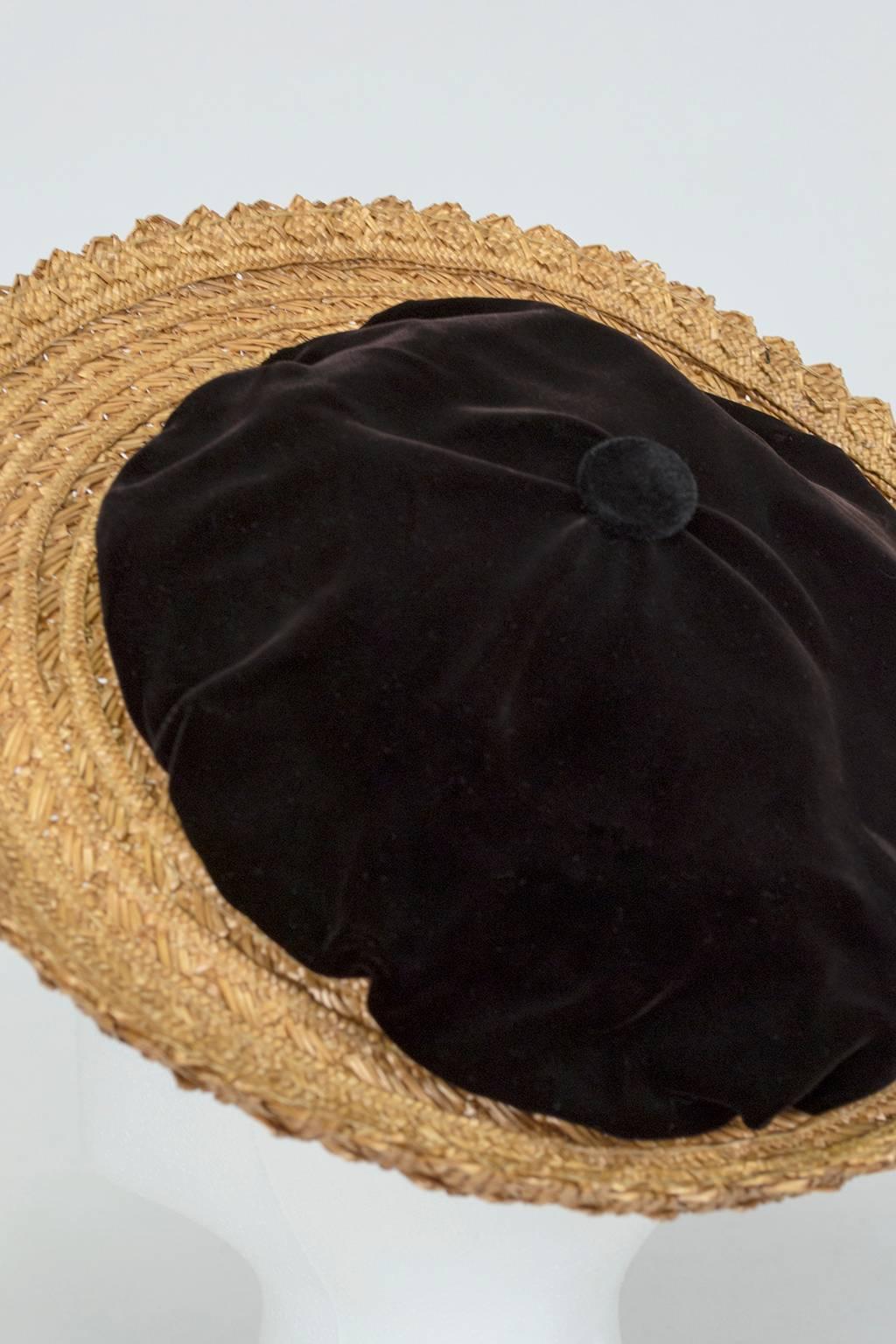 straw saucer hat