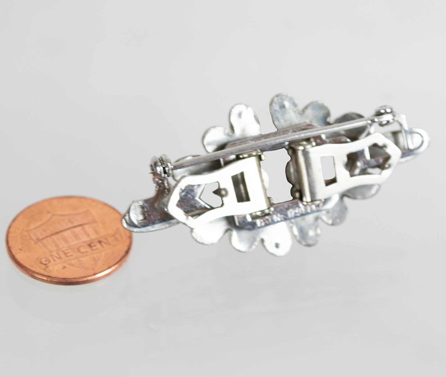 silver brooch for dress