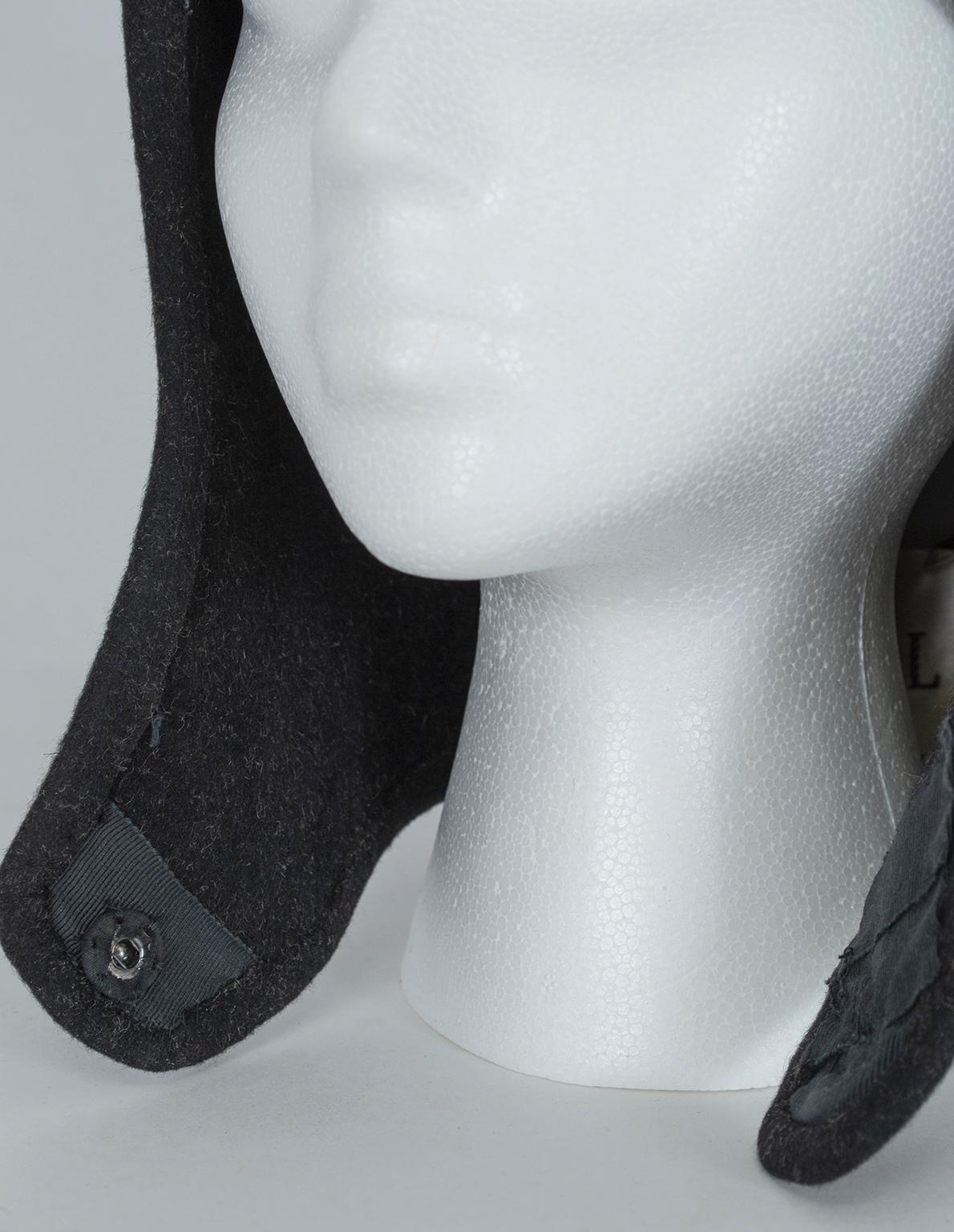 Gustave Tassell Charcoal Balaclava Helmet - Original Tags, 1960s 1